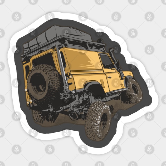 Offroad defender Sticker by Saturasi